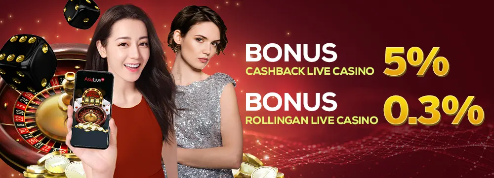 Bonus Cashback & Rollingan Live Casino